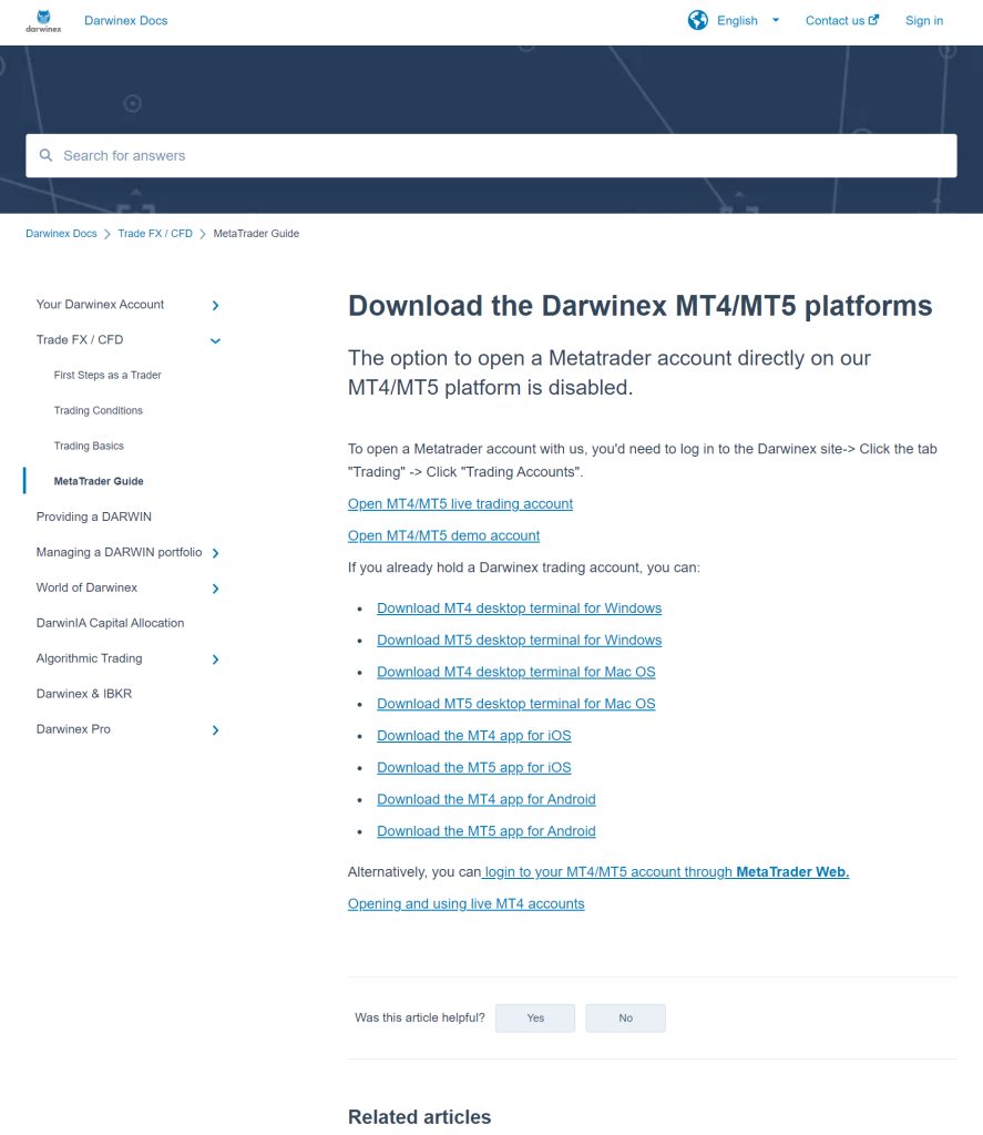 Metatrader Darwinex Download descarga